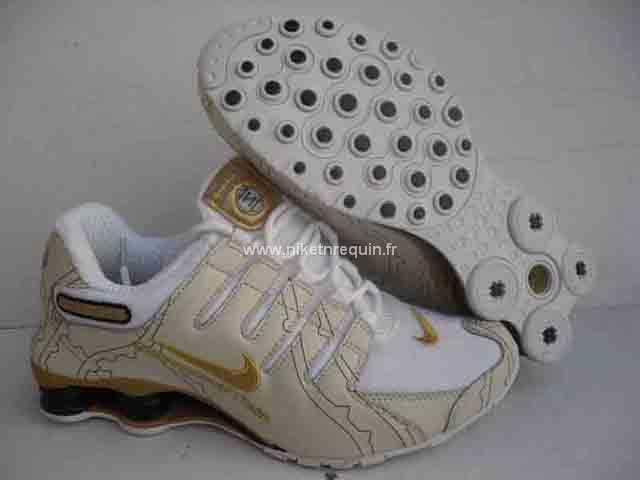 Nouvelle Arrial Mens Nike Shox Nz 3013 Blanc Creme